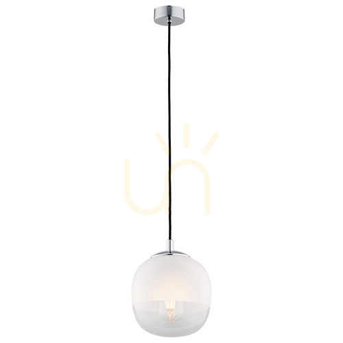 Verifica Pendul ARGON Baltimore alb opal mat transparent crom E27 SKU 4676