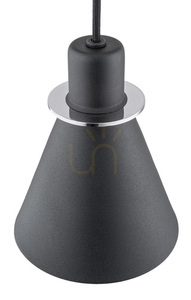 Lampa suspendată ARGON Beverly negru crom E27 SKU 4688 small 3