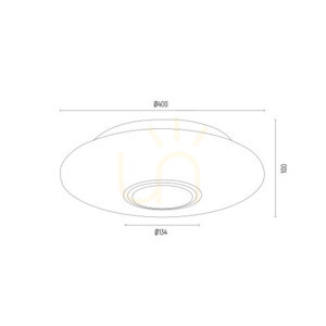 Plafoniera ARGON Chicago 2xE27 opal mat alamă 40 cm SKU 1030 small 4