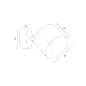 Spot reglabil ARGON Clevland alb GU10 LED AR111 4702 BZ small 3