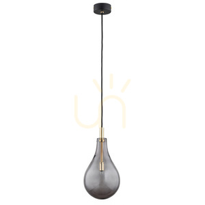Lampă suspendată ARGON Oakland fumuriu, structură neagră, G9, SKU 4716 small 1