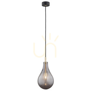 Lampă suspendată ARGON Oakland fumuriu, structură neagră, G9, SKU 4716 small 0