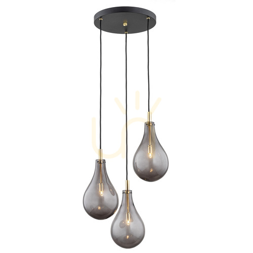 Verifica Lampă suspendată ARGON Oakland, fumurie, neagră, 3xG9, 400 mm, SKU 6105