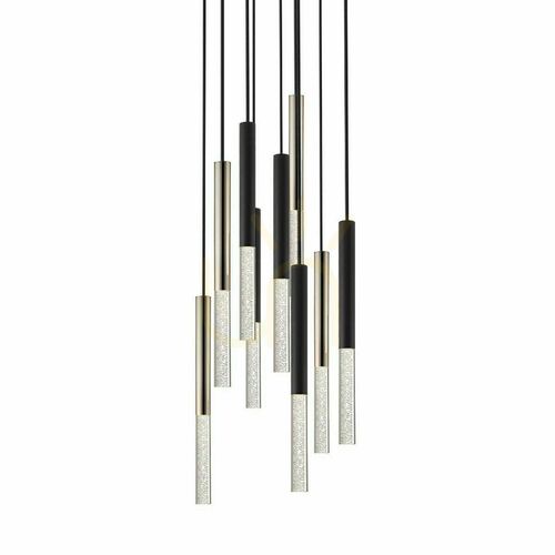 Verifica Lustră LED Zuma Line ONE P0461-09L-P7SD, negru mat și auriu francez, 42 cm