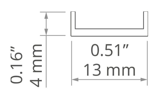 Vedere Husa pentru profil LED LIGER mat 1,05m Husa pentru profil LED LIGER mat 1,05m