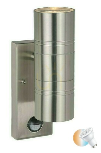 Verifica Aplica exterior Lucide ARNE-LED cu senzor, inox, IP44, 2xGU10, 14866/10/12