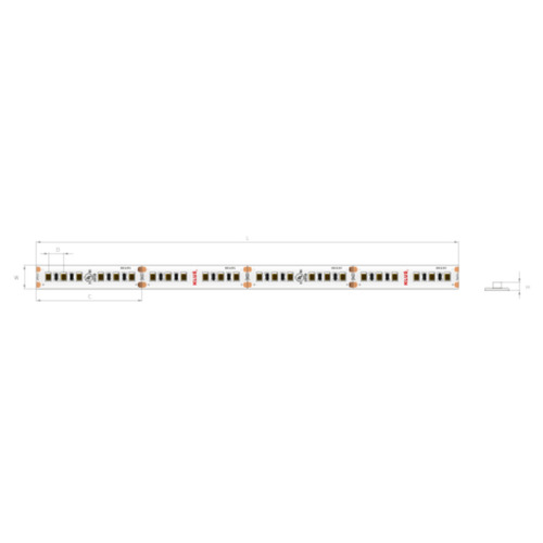 Verifica KLUŚ Bandă cu LED-uri K-30-1275-24V 14.4W/m 1m