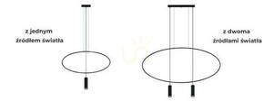 Lampă suspendată HOLAR 2 negru Thoro small 7