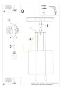 Lampă suspendată RANA 2 negru Thoro 10 Lampă suspendată RANA 2 negru Thoro small 10