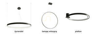 Lampă suspendată RIO 78 negru 4000K Thoro small 13