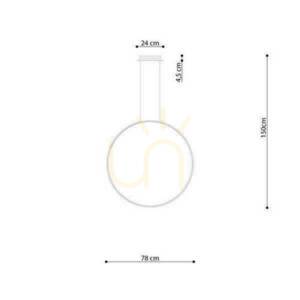 Lampă suspendată RIO 78 negru 4000K Thoro small 7