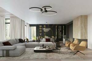 Plafonieră RIO 55 negru 4000K Thoro small 1