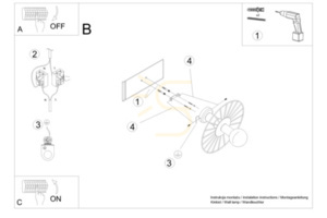 Aplică / Plafonieră SIRKEL 30 negru Thoro small 6