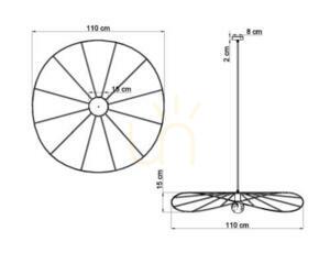 Lampă suspendată ESKOLA 110 negru Thoro 8 Lampă suspendată ESKOLA 110 negru Thoro small 8
