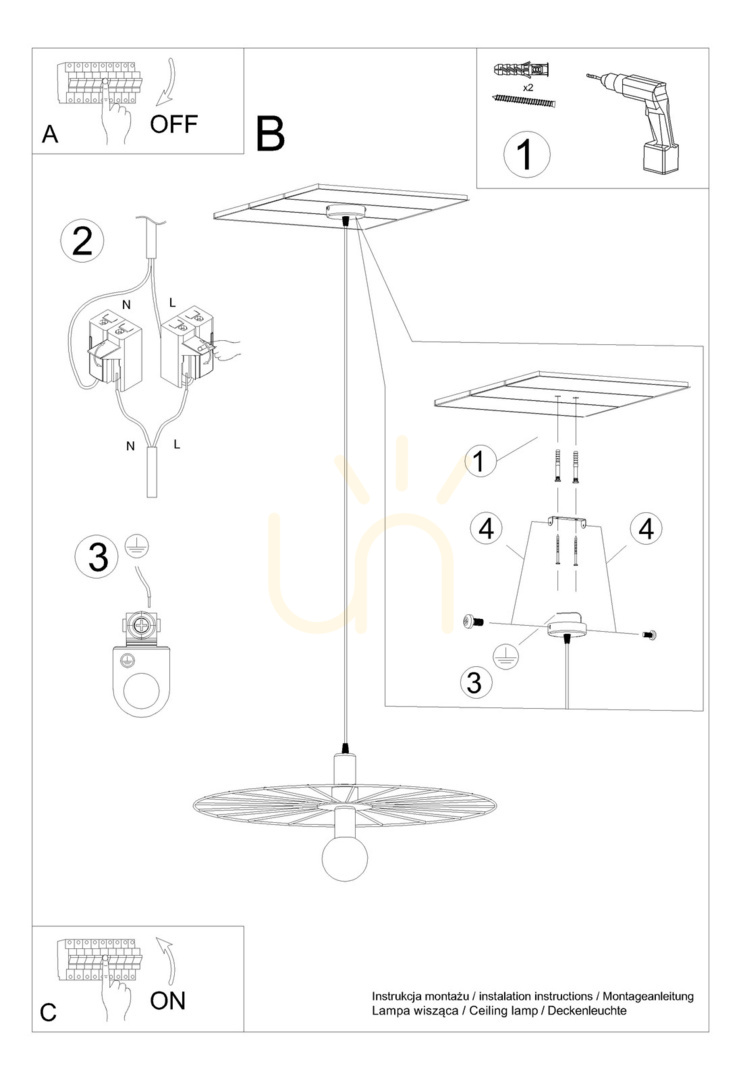 Vedere Lampă suspendată SIRKEL 60 negru Thoro Lampă suspendată SIRKEL 60 negru Thoro