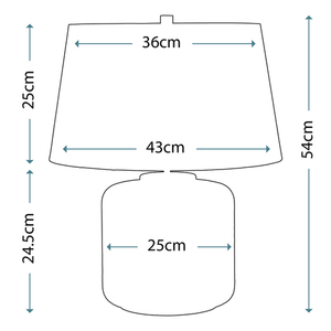Lampă de masă Columbus 1 Lumină Elstead small 4