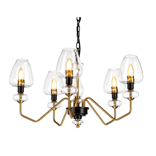 Verifica Candelabru Armand cu 5 lumini - alamă învechită Elstead