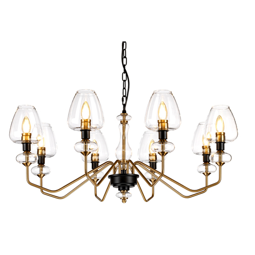 Verifica Candelabru Armand cu 8 lumini - alamă învechită Elstead