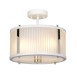 Pandantiv Corona cu 2 lumini - Nichel lustruit alb Elstead small 3