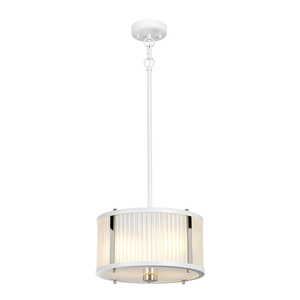 Pandantiv Corona cu 2 lumini - Nichel lustruit alb Elstead small 0