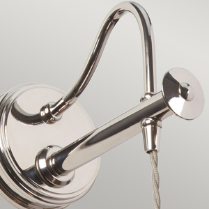 Lampă de perete Douille cu 1 lumină - Nichel lustruit Elstead small 1