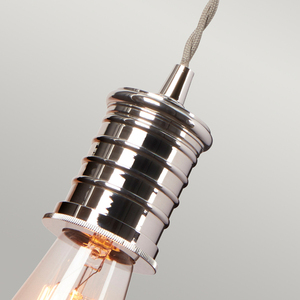 Lampă de perete Douille cu 1 lumină - Nichel lustruit Elstead small 2