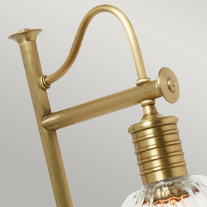 Lampă de masă Douille cu 1 lumină - Elstead din alamă învechită small 1