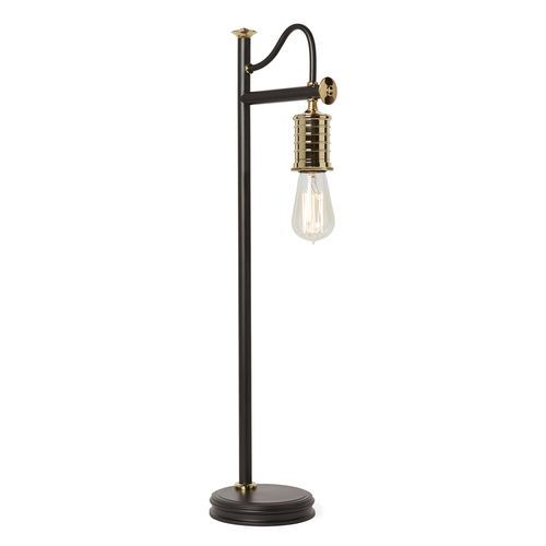 Verifica Lampă de masă Douille 1 Lumină - Negru/Alamă Lustruită Elstead