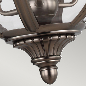 Candelabru cu pandantiv Adams cu 3 lumini - Nichel antic Elstead small 4
