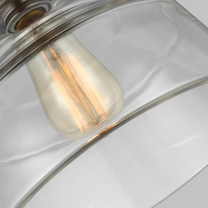 Pandantiv Baskin cu 1 lumină - Nichel lustruit Elstead small 2
