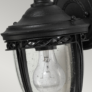 Lanternă de perete mic cu 1 lumină Bridle engleză - Elstead negru small 2