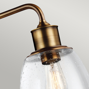 Candelabru Hobson cu 3 lumini, alamă învechită Elstead small 4