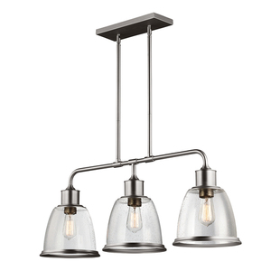 Candelabru Hobson cu 3 lumini, nichel satinat Elstead small 0