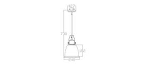 Hobson Lampă cu pandantiv Hobson 1 Light Lamp Medium Satin Nickel Elstead small 3