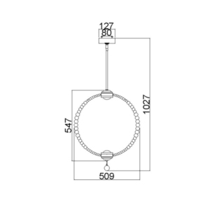 Pandantiv mediu cu LED Oberlin Elstead small 3
