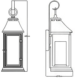 Lanternă mare de perete Shepherd, 1 lumină, Elstead small 1