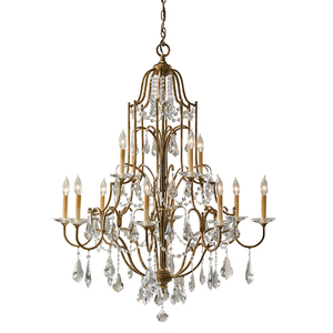 Valentina 12 Lumini Mu Lighti-Tier Candelabru Elstead small 0