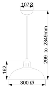 Pandantiv Franklin cu 1 lumină - Elstead gri small 4