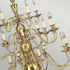 Candelabru Cambridge cu 25 de lumini Elstead small 2