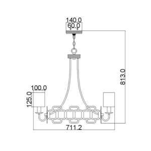 Candelabru Sabina 5 Lumini Elstead small 1