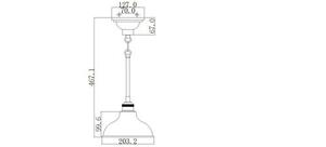 Cobson - Lampă cu pandantiv mini cu 1 lumină - alamă naturală Elstead small 2