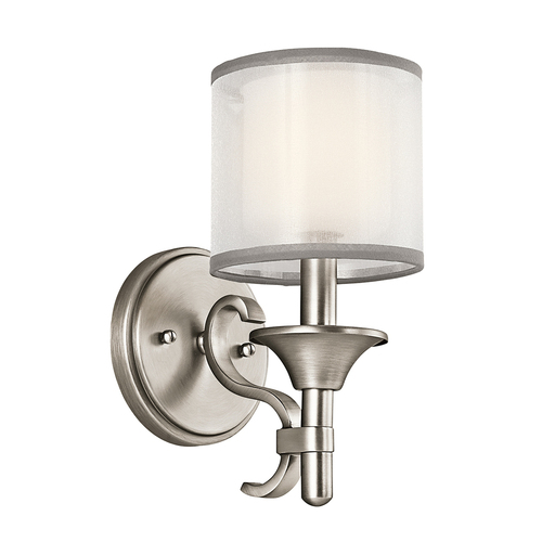 Verifica Lampă de perete Lacey cu 1 lumină - Coton antic Elstead