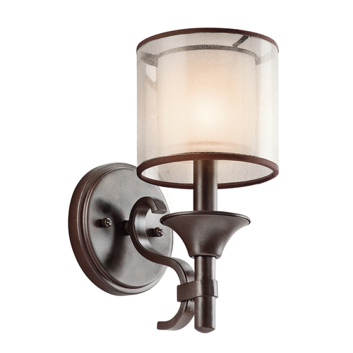 Verifica Lampă de perete Lacey cu 1 lumină - Mission Bronze Elstead