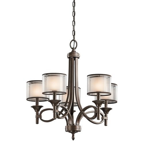 Verifica Candelabru Lacey cu 5 lumini - Mission Bronze Elstead