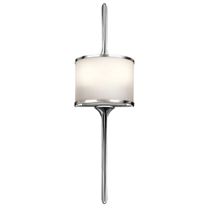 Lampă de perete Mona cu 2 lumini - Crom Lustruit Elstead small 0