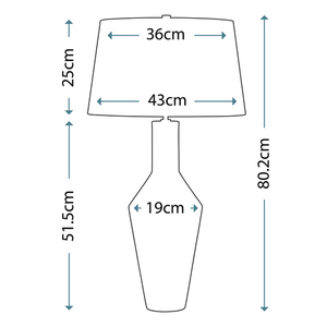 Lampă de masă Leyton cu 1 lumină Elstead small 2
