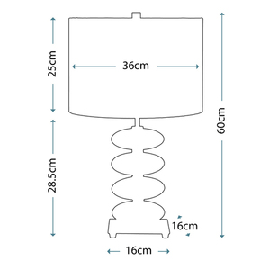 Lampă de masă Onyx cu 1 lumină - Elstead neagră small 1