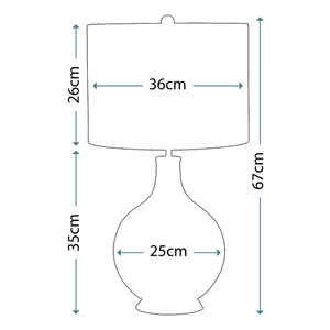 Lampă de masă Orb 1 Light - Clear Elstead small 2