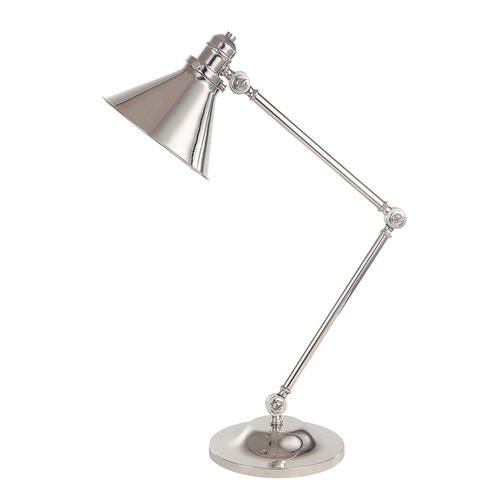 Verifica Lampă de masă Provence cu 1 lumină - Nichel lustruit Elstead