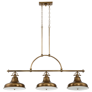 Candelabru Emery cu 3 lumini - alamă Elstead small 1